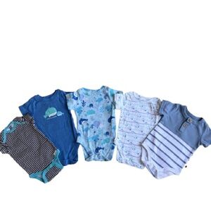 Children’s Place Bodysuit with Ocean Patterns size 3-6 months bundle of 5